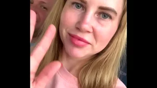 Almost got Caught Jerking off Husband's Cock on the Bus... but he still Cum