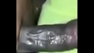 Ebony couple fucking&comma; young ebony swallowing cum