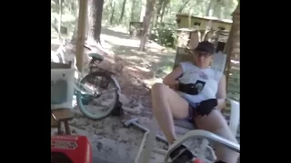 milf exhibtionist flashes pussy in public