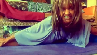 Ginger MoistHer in Thumbs Up&excl; Mine  - hot milf stretching inner thighs&comma; ripped shirt