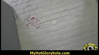 Hottie sucks and fucks black cock for cusmhot at gloryhole 23